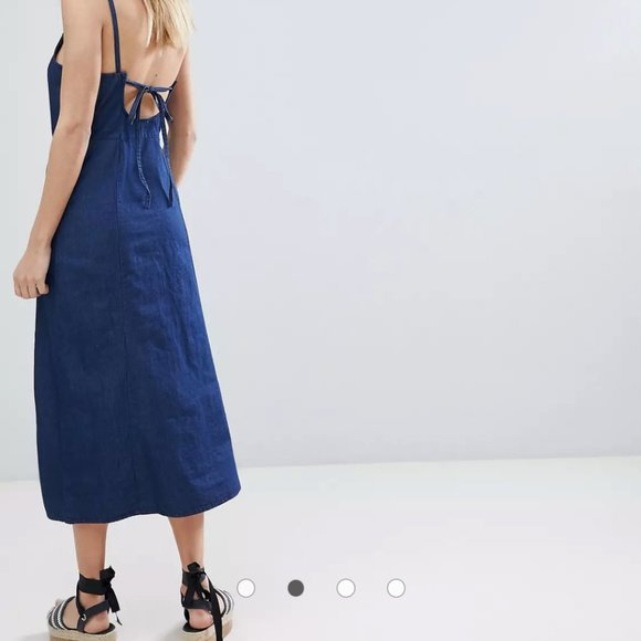 Warehouse midi pinafore dress - Picture 1 of 7